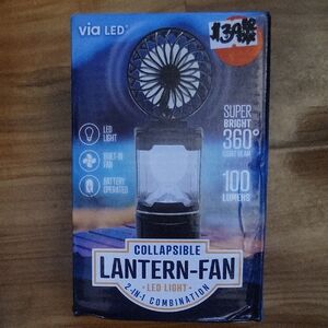 Collapsible Lantern-Fan - Black